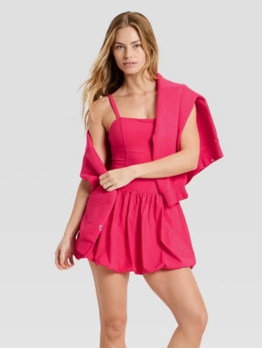 NWT JoyLab Pink Bubble Active Dress - Picture 4 of 7